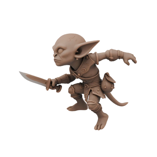 Miniatura STL de Arquero Duende Ashwing de Fantasía