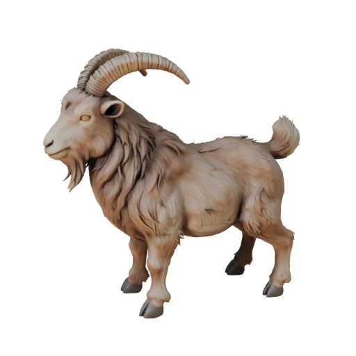 Capra High Poly 3D Model - Asset STL Dettagliato per la Stampa | PBR