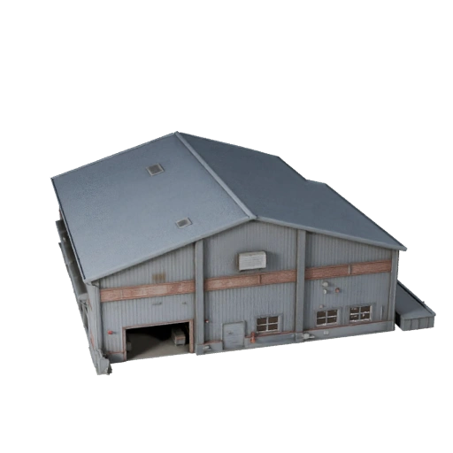 Modello 3D Edificio Birrificio per Blender - Asset di Rendering