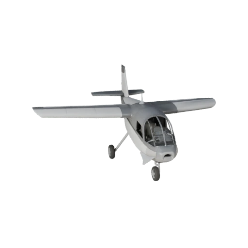 Starres Flächenflugzeug 3D-Modell für Unreal Engine - Spielbereit