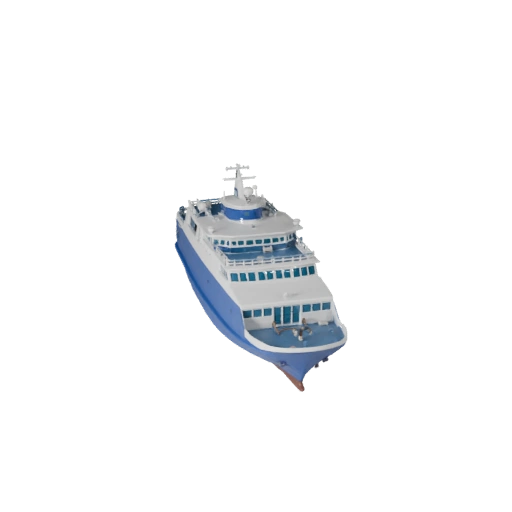 Fähre 3D-Modell für Unity - Low Poly Game Asset Pro