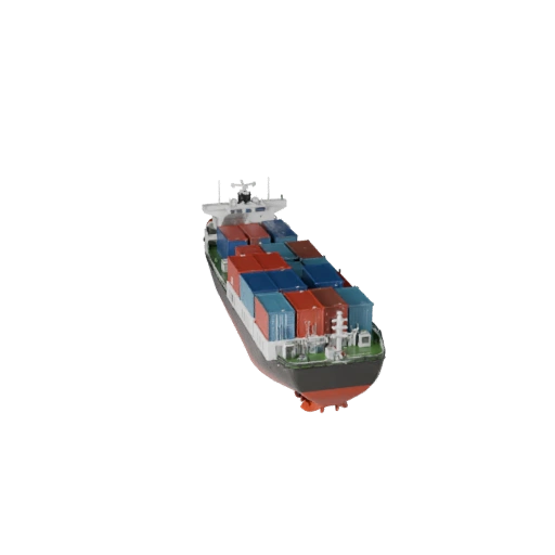 Modèle 3D de porte-conteneurs pour Blender - Actif prêt pour le rendu