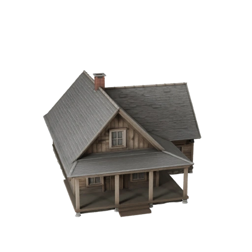 Фермерский дом 3D модель для Unreal - Realtime UE Asset forRealtime