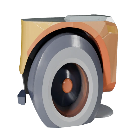 Cartoon Autoreifen 3D-Modell für stilisierte Spiele PBR-Asset