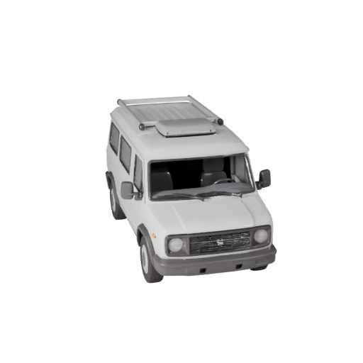 نموذج ثلاثي الأبعاد لـ Camper Van لـ Blender والألعاب - PBR واقعي (Legacy)