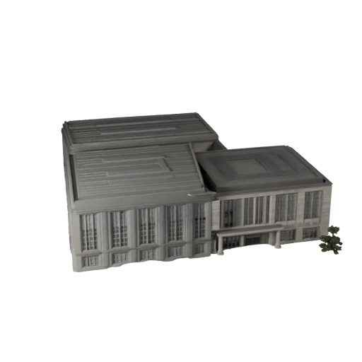 Centro Comunitario de Alto Poligonaje 3D para Archviz de Arquitectura