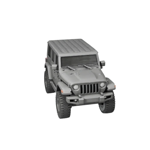 Modèle 3D Imprimable de VUS Style Jeep pour Objets de Collection &