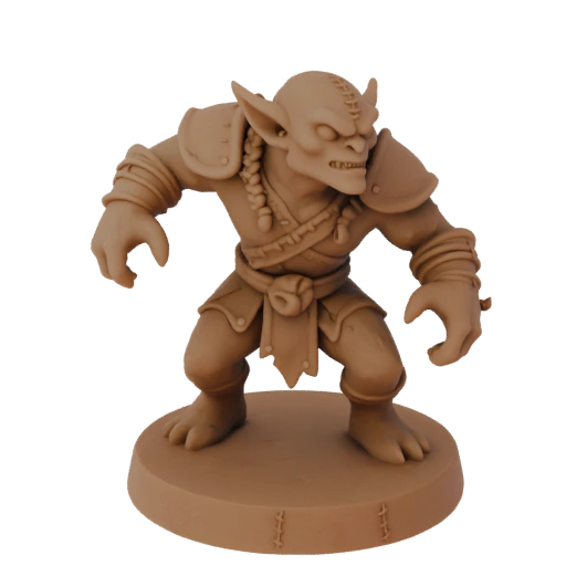Fantasy giftiger Goblin Schamane Miniatur STL