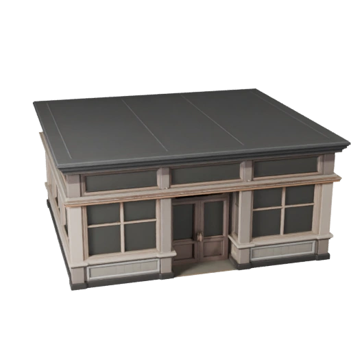 Modelo 3D de Fachada de Tienda para Unreal - Activo en Tiempo Real