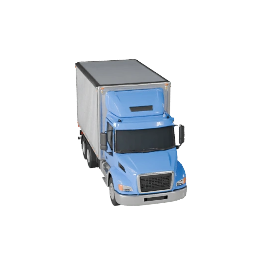 Kastenwagen 3D-Modell für Unity - Low Poly Game Asset (Legacy)