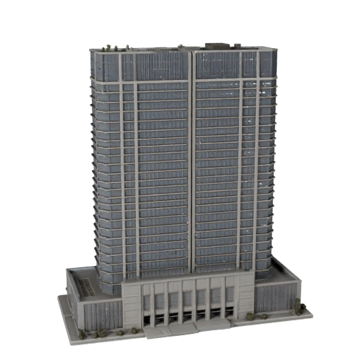 Modèle 3D de gratte-ciel de luxe pour Blender - Asset de rendu