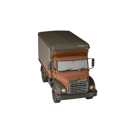 Modello 3D Camioncino da Carico Vintage - Asset High Poly PBR per