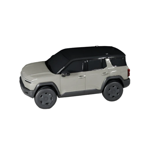 Cyber-SUV 3D-Modell für Unity - Low Poly Game Asset