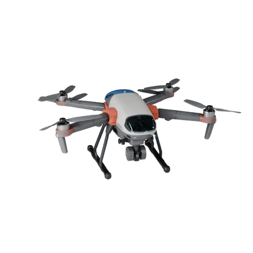 Drohne Quadrocopter 3D Modell für Unreal Engine - Spielbereit