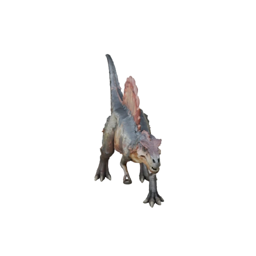 Modelo 3D de Espinosaurio Poligonal Bajo - Asset para Unity con FBX | PBR