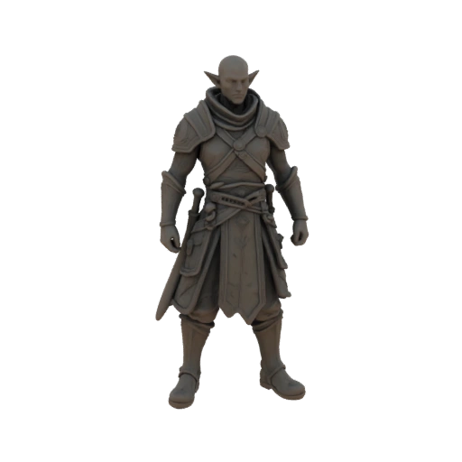 Miniature STL d'Archer Elfe de Fantasy - Moulage