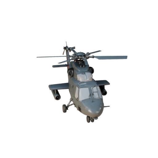 Apache-inspirierter Angriffshelikopter 3D-Modell für Blender &
