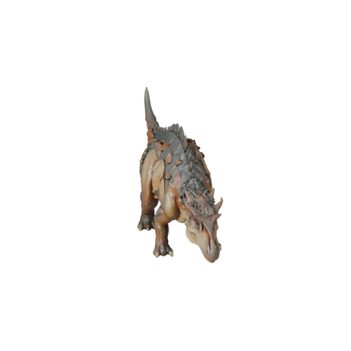 Hohe Poly Pachycephalosaurus 3D Modell - STL-Asset zum Drucken