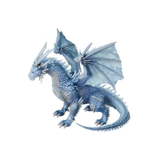 Kristall Drache 3D Modell für Unity - Spielfertiges Asset, FBX | PBR