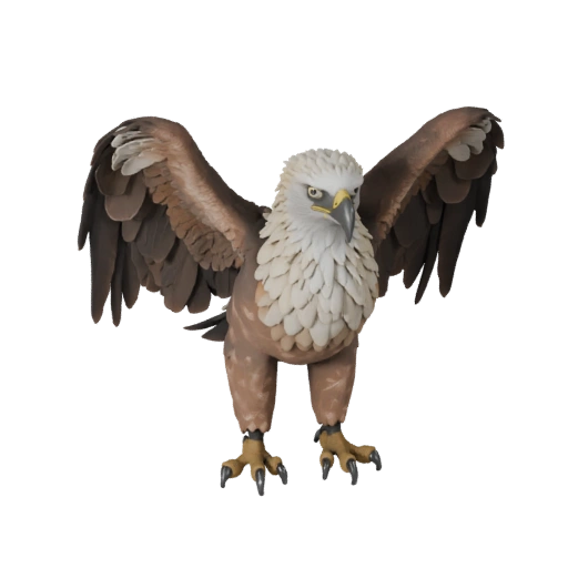 Modelo 3D de Águila Harpía para Blender - Asset PBR con Texturas