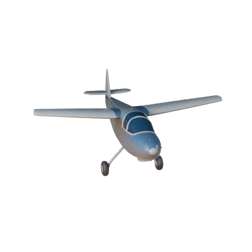 نموذج طائرة شراعية ثلاثي الأبعاد لبرنامج Blender والألعاب - أصل واقعي بتقنية PBR