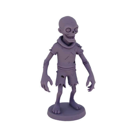 Miniature STL d'ennemi zombie de Fantasy