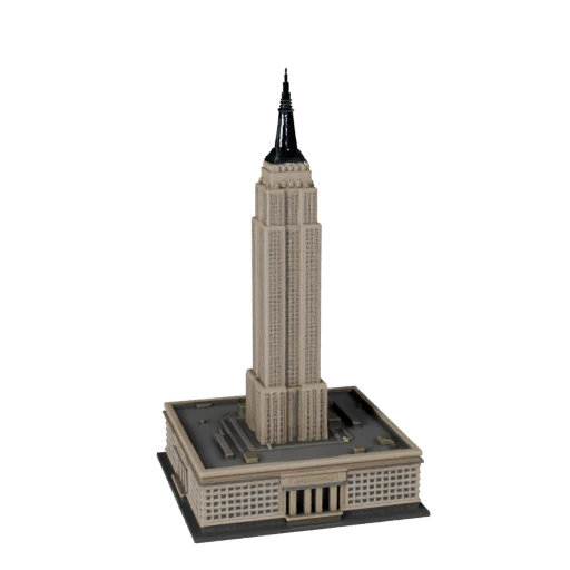 Low Poly Kaiserreich Wolkenkratzer 3D Modell für Spiele & VR