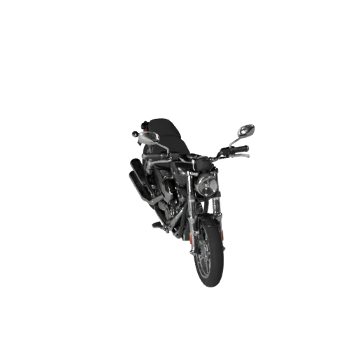 Modello 3D di Moto da Crociera per Unity - Gioco Low Poly