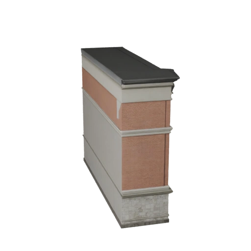 Modèle 3D Orné Façade STL Imprimable - Asset d'Échelle