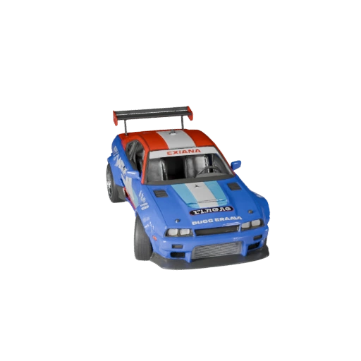 Modello 3D Auto da Drift per Blender - Asset Pronto per il Rendering (Legacy)