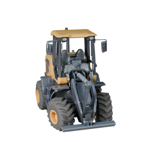 Modelo 3D de Cargadora de Ruedas de Alto Poligonaje para Renderizados de Estudio