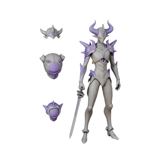 Modello Personaggio Boss Demone Anime Arcane - Rigging