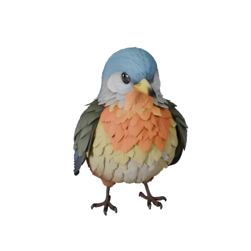 نموذج طائر Robin ثلاثي الأبعاد لوحدة Unity - أصل جاهز للعبة، FBX | مجاني للاستخدام
