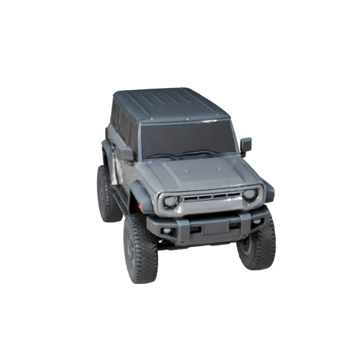 Schwebendes SUV 3D-Modell für Unity - Low Poly Game Asset