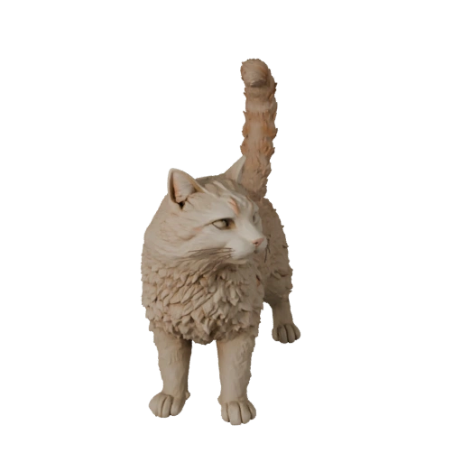Chat Norvégien Haute Poly Modèle 3D - Atout STL pour Impression