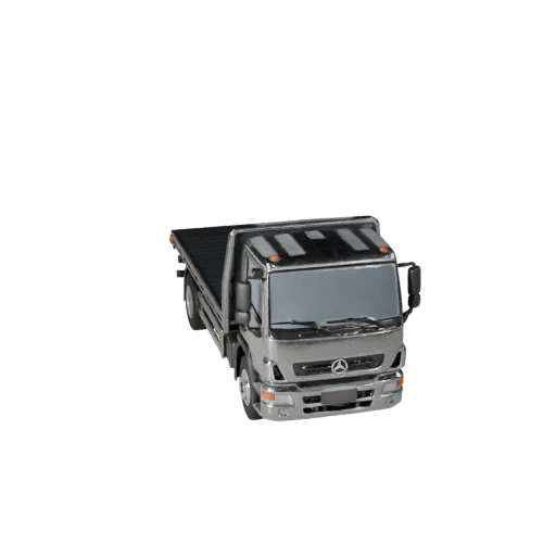 Tieflader 3D-Modell für Blender & Spiele - PBR-Asset