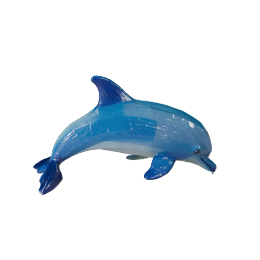 Low Poly Delfin 3D Modell - Unity Game Asset mit FBX | Lizenzfrei