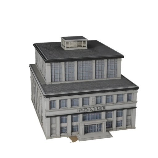 Печатная модель полицейского участка STL 3D - Масштабный ассет