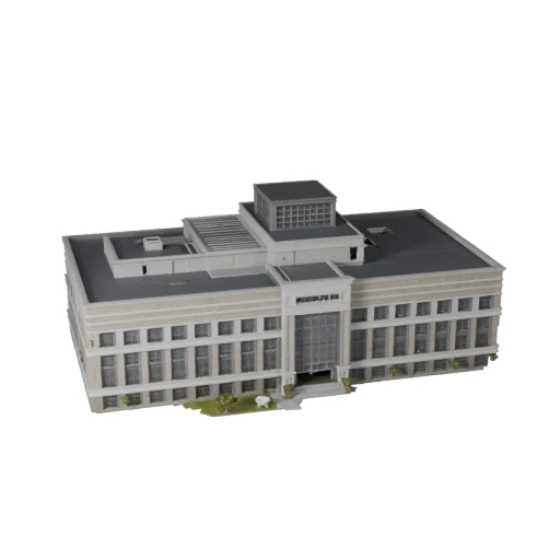 Modelo 3D de Centro Comunitario - Activo Realista de Visualización Arquitectónica