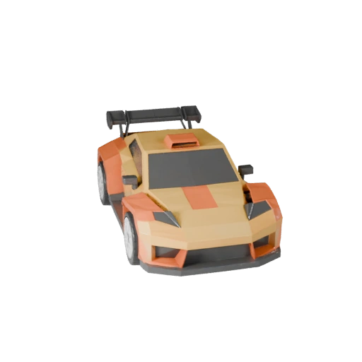 Modèle 3D de voiture de rallye low poly pour Unity & Unreal PBR Asset (Legacy)