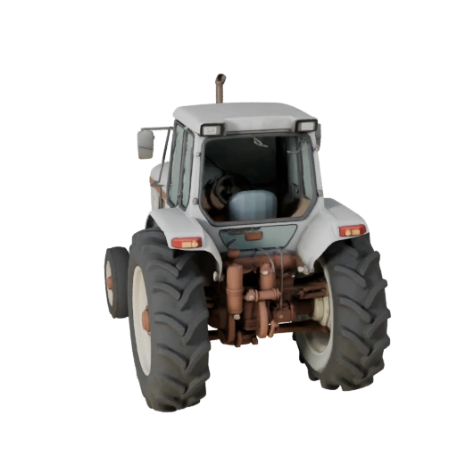Tracteur de ferme vintage 3D pour Blender - Prêt pour le rendu