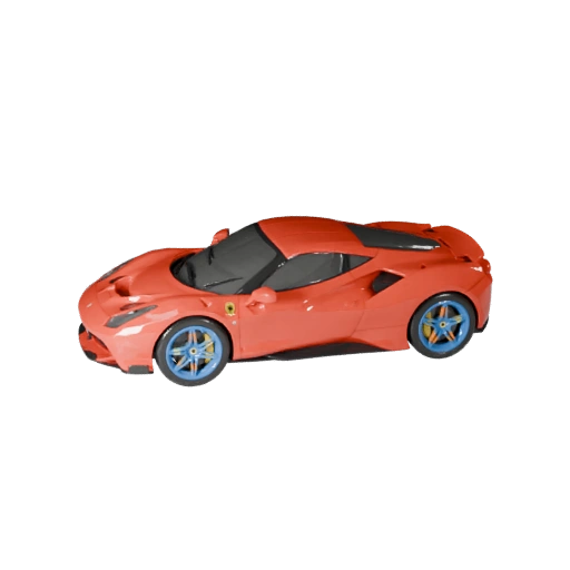 Druckbares Ferrari-inspiriertes Supersportwagen-STL-3D-Modell für