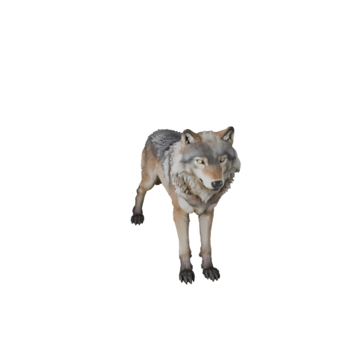 Modelo 3D de Lobo Ártico para Unity - Asset Listo para Juego, FBX | PBR