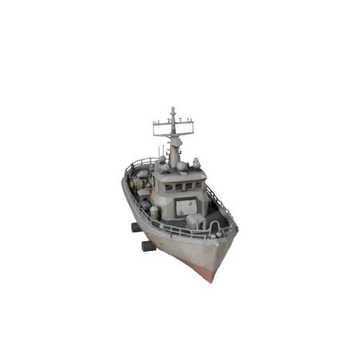 Low Poly Oldtimer-Patrouillenboot 3D-Modell für Unity & Unreal