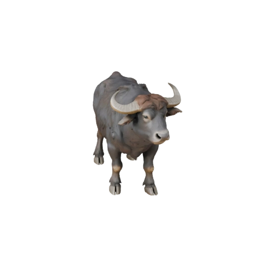 Modèle 3D de buffle d'eau pour Blender - Asset PBR avec Textures