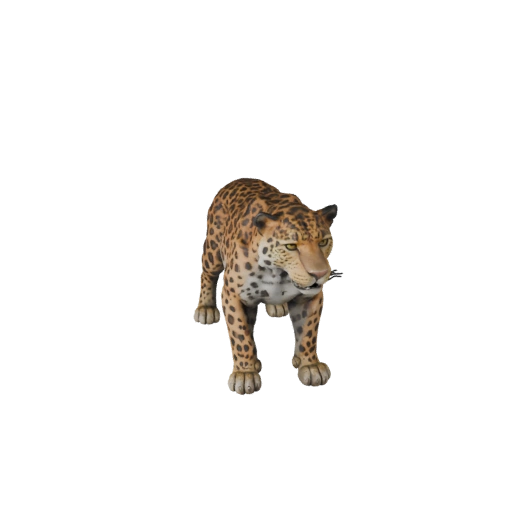 Modelo 3D de Leopardo de Alto Poligonagem - Ativo STL Detalhado para Impressão
