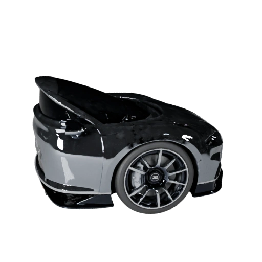 Bugatti inspiriertes Hypercar 3D Modell für Unity - Echtzeit