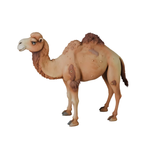 Cartoon Dromedar 3D Modell - Stilisierte Asset für Animation