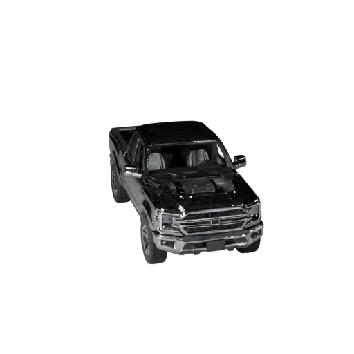 Camionnette 3D Modèle pour Unity - Asset de jeu low poly