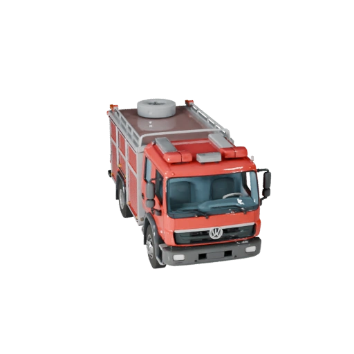 Feuerwehrauto 3D Modell für Blender & Spiele - Realistisch PBR (Legacy)